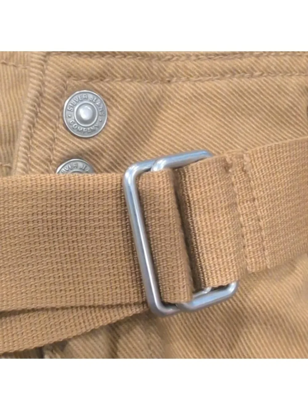 Silver Jeans Relaxed Fit Utility Cargo Pant Mustard Color